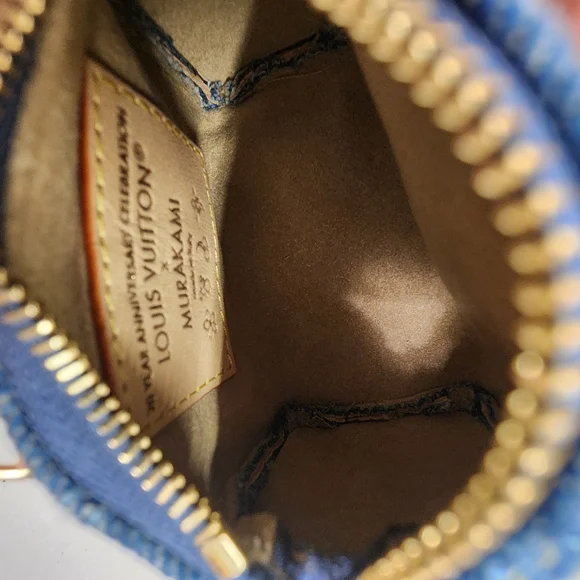 LOUIS VUITTON 2025 LV x TM Murakami Cerises Cherry Denim Micro Speedy Bag Charm - Picture 8 of 8